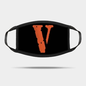 Masque Vlone Orange V Letter Face Mask Plus Orange Noir Unisex | HWRA-23324062