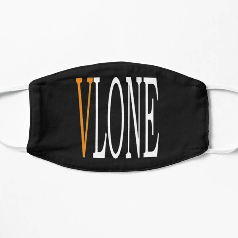 Masque Vlone Printed Face Mask Plus Noir Unisex | GJWM-00355329