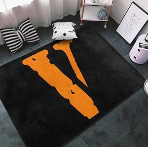 Couverture Vlone Area Rug for Bedroom Plush Furry Ultra Soft Plus Noir Unisex | LDAV-59225041