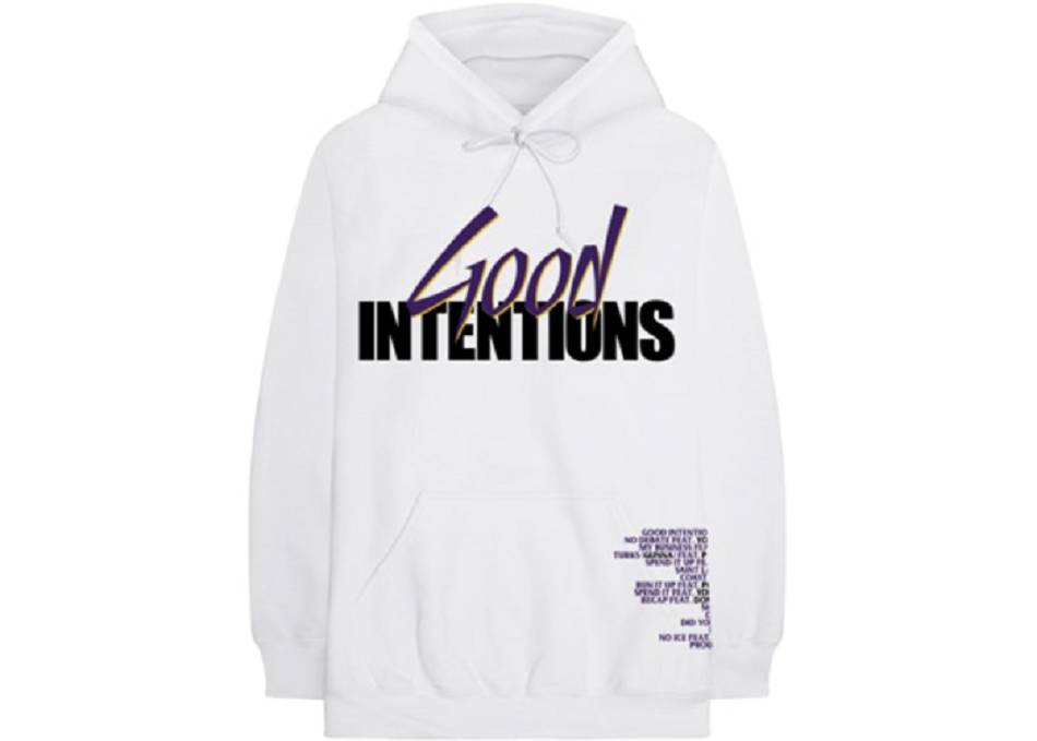 Sweat à Capuche Vlone VLONE x Nav Doves Good Intentions Blanche Hommes | WGVX-12622093