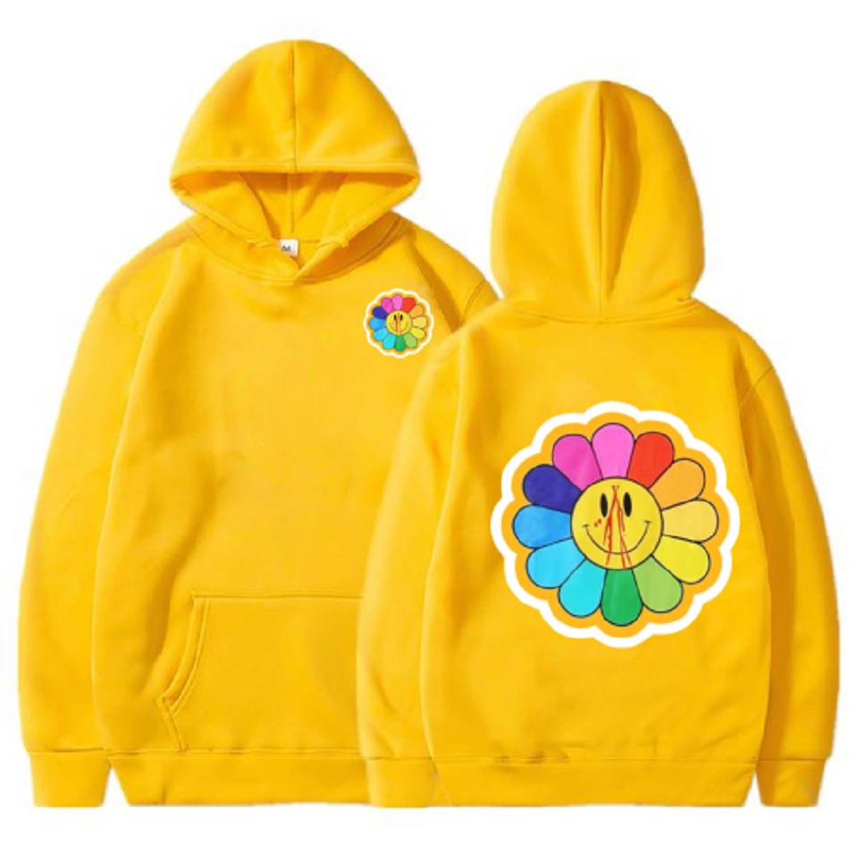 Sweat à Capuche Vlone Sunflower Murakami Takashi Jaune Hommes | ADRY-68145575