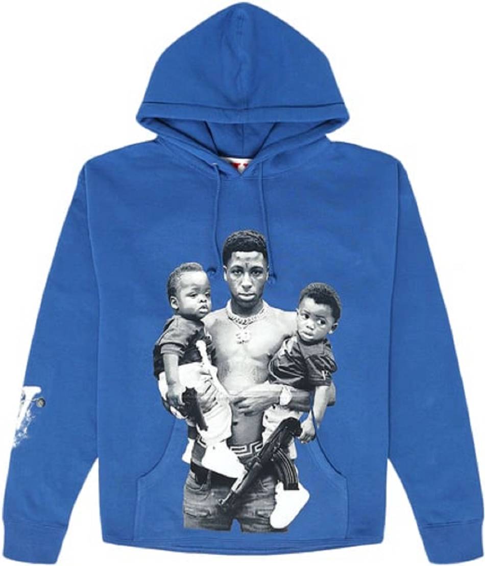 Sweat à Capuche Vlone YoungBoy NBA x Kacey Talk Bleu Hommes | EYKU-43457676