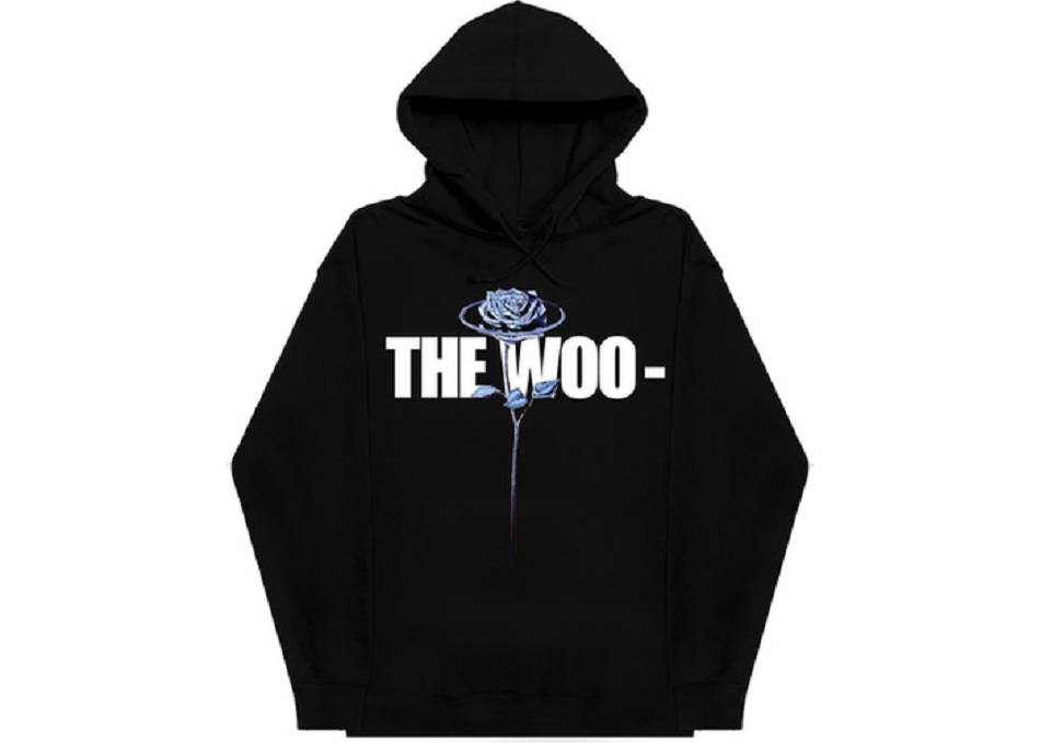 Sweat à Capuche Vlone VLONE x Pop Smoke The Woo Noir Hommes | HFKM-01251803