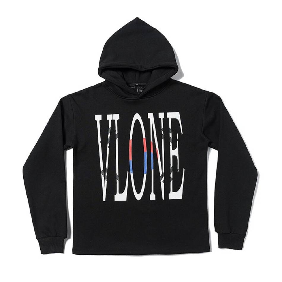 Sweat à Capuche Vlone VLONE Unique Style Coton Noir Hommes | PKHM-85196350