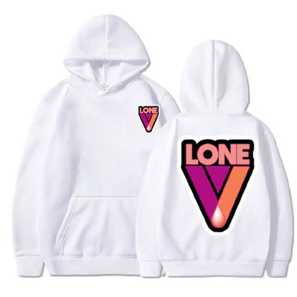 Sweat à Capuche Vlone V Text Drop Blanche Hommes | LHHX-85373504