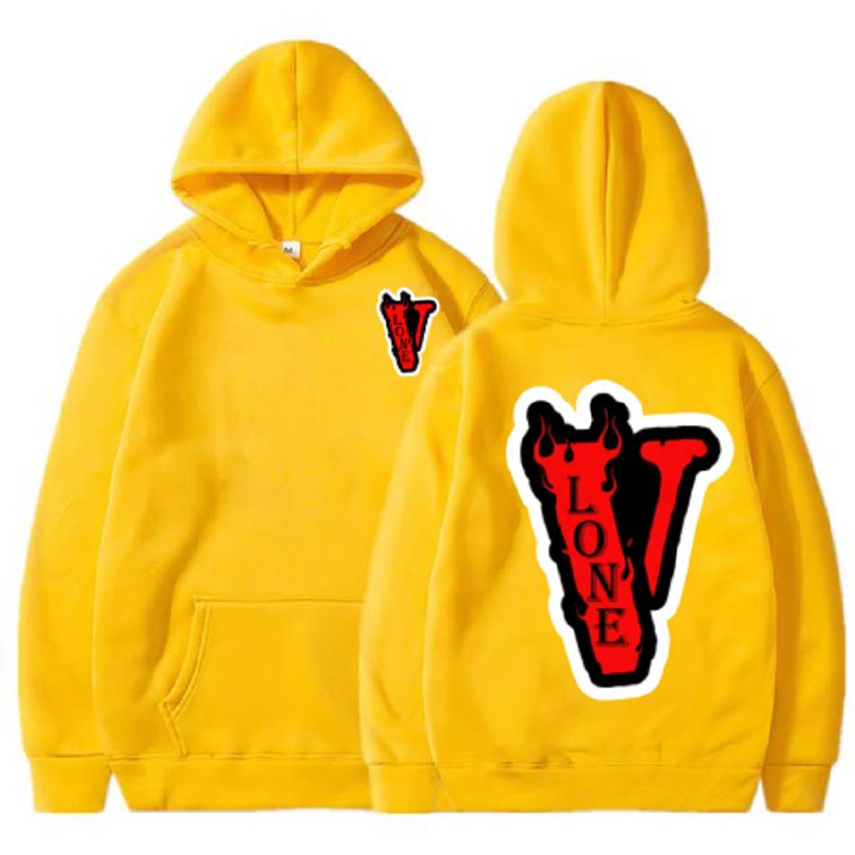 Sweat à Capuche Vlone Staple Mode Jaune Hommes | XTZE-84099356