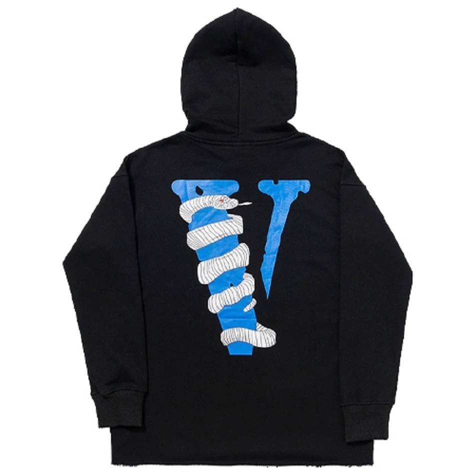 Sweat à Capuche Vlone Snake Print Pullover Noir Hommes | TZCE-81777047