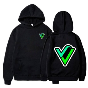 Sweat à Capuche Vlone Reflective V Noir Hommes | MRQG-51840267