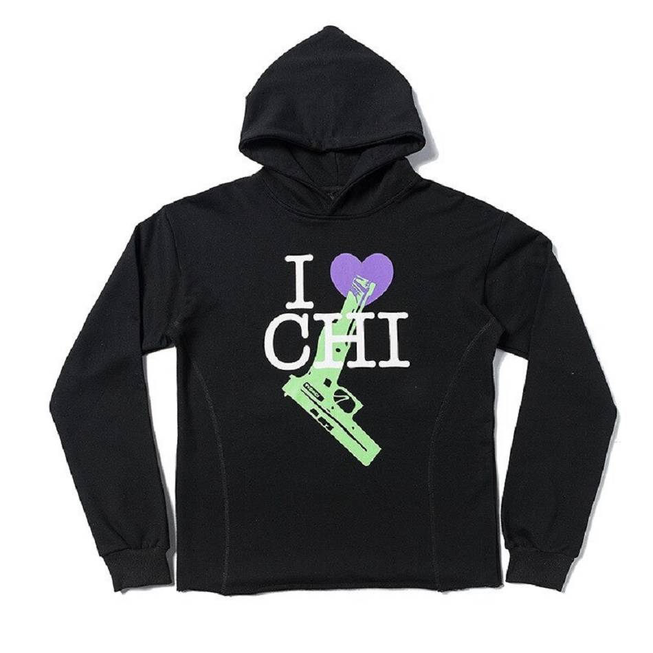 Sweat à Capuche Vlone VLONE I Love Chi Noir Hommes | ZDWI-03205062