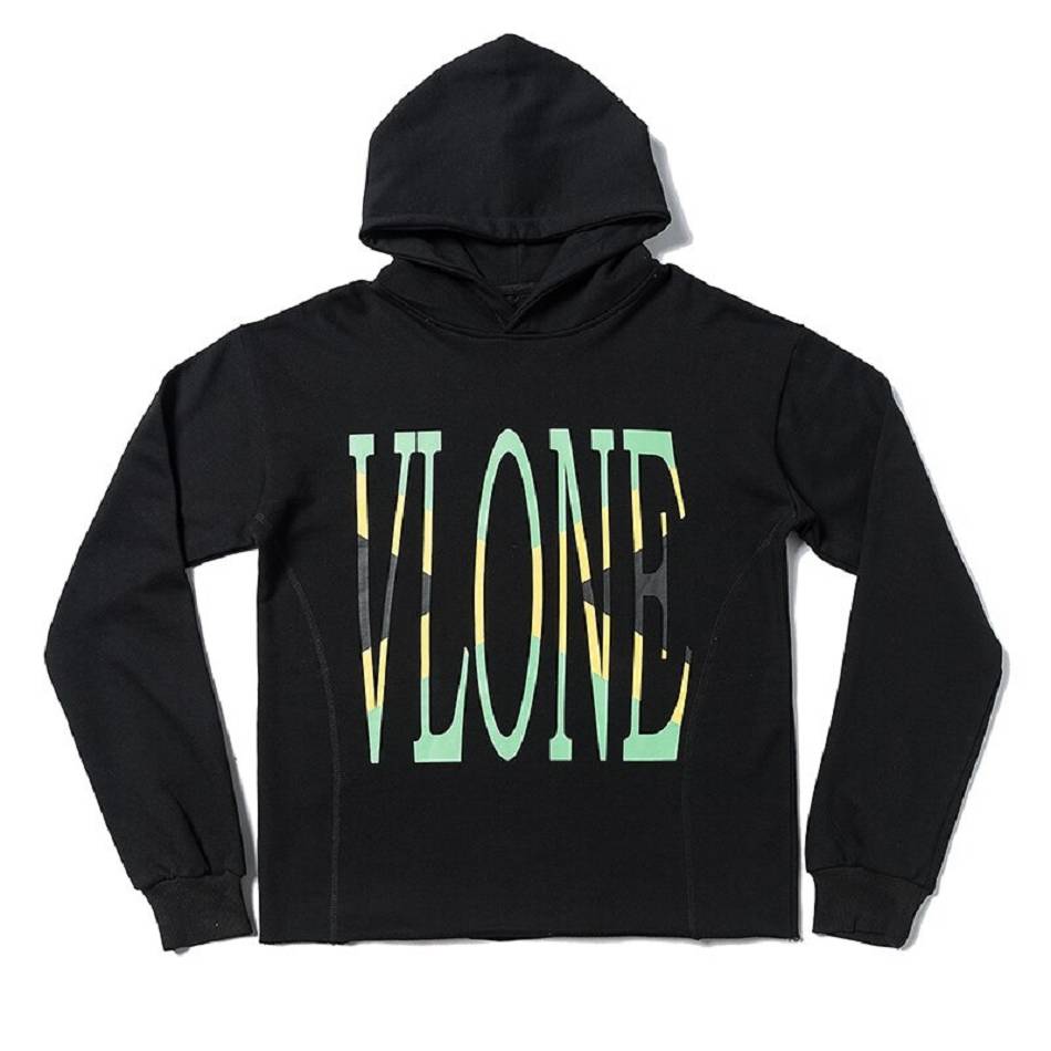 Sweat à Capuche Vlone VLONE Graphique Print Unisex Noir Hommes | DOAC-35678999