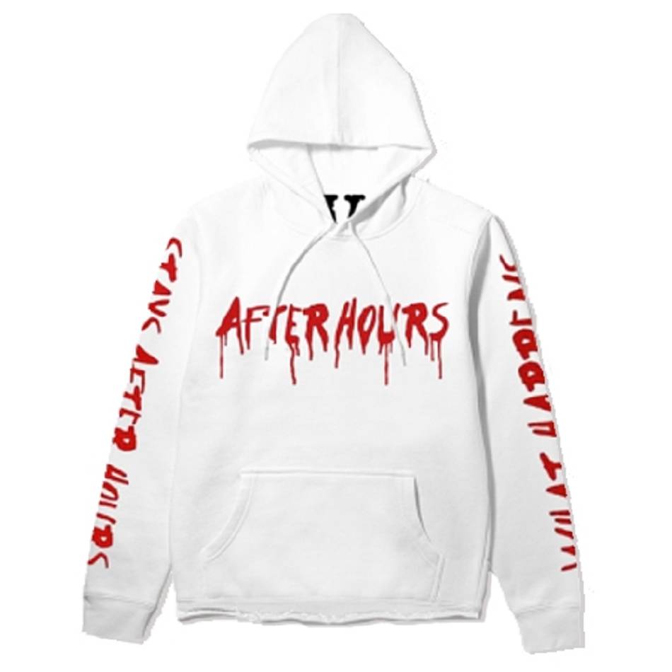 Sweat à Capuche Vlone The Weeknd x After Hours Blood Drip Blanche Hommes | CBTZ-83961079