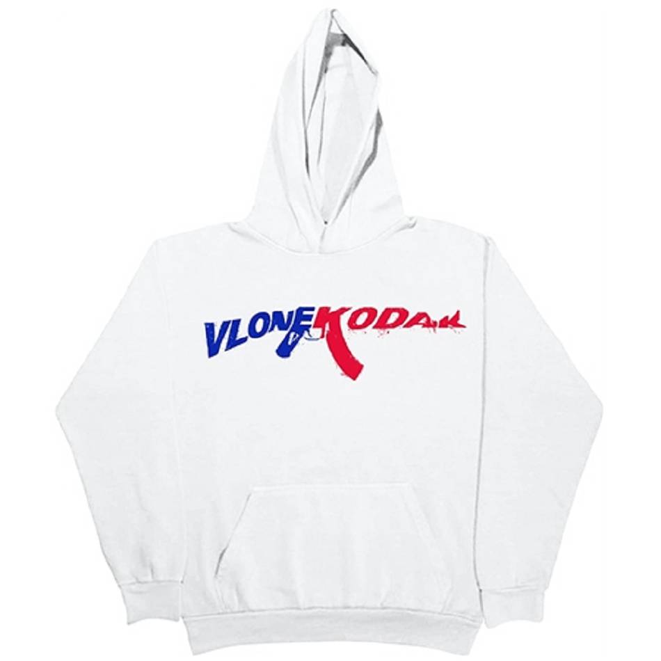 Sweat à Capuche Vlone Kodak Blanche Hommes | TSNM-85307968