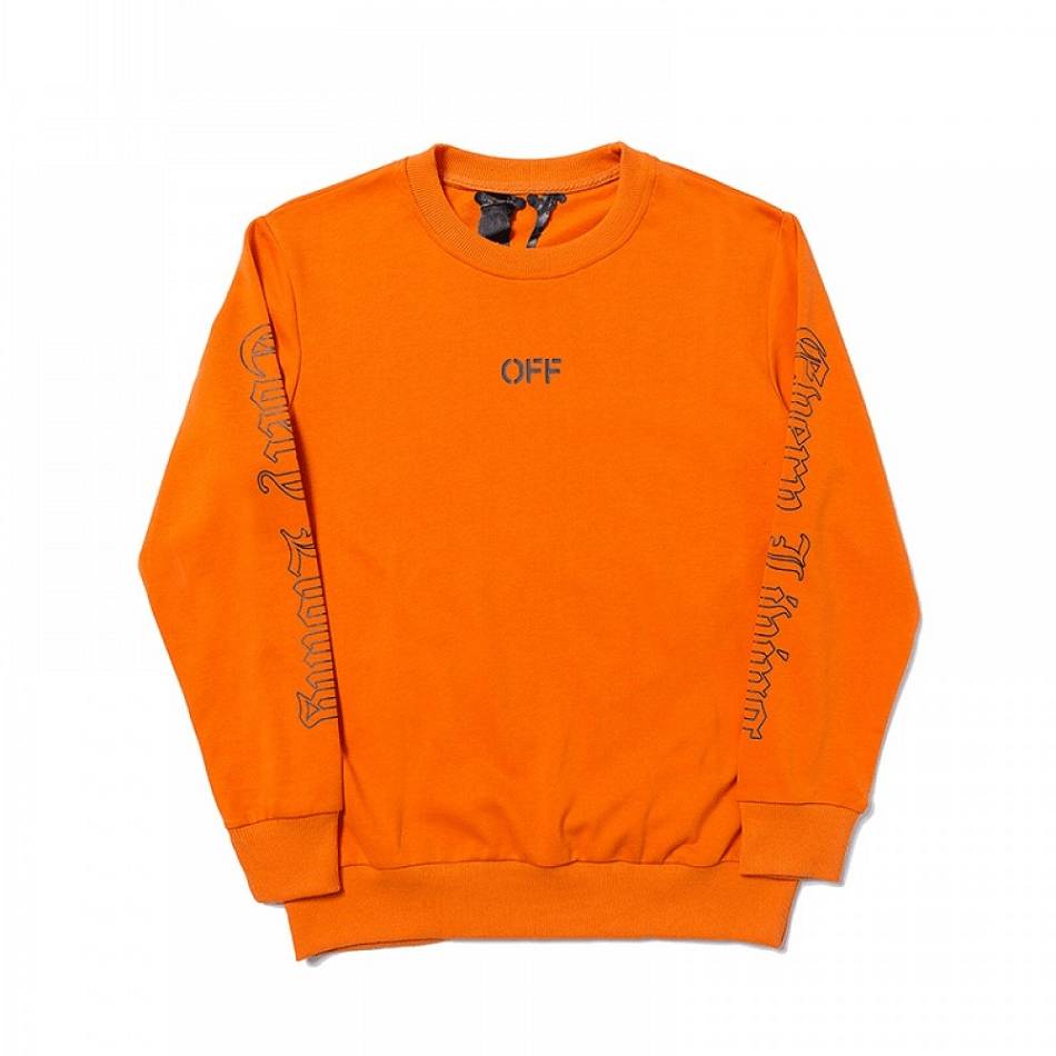 Off-White Vlone Sweatshirt Plus Orange Unisex | URSP-73470635