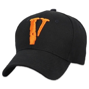 Chapeaux Vlone Vintage v Letter Dad Plus Noir Unisex | QZLQ-23389863