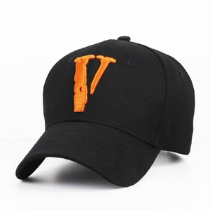 Chapeaux Vlone Style Big V Embroidery Plus Noir Unisex | IIWM-77425971