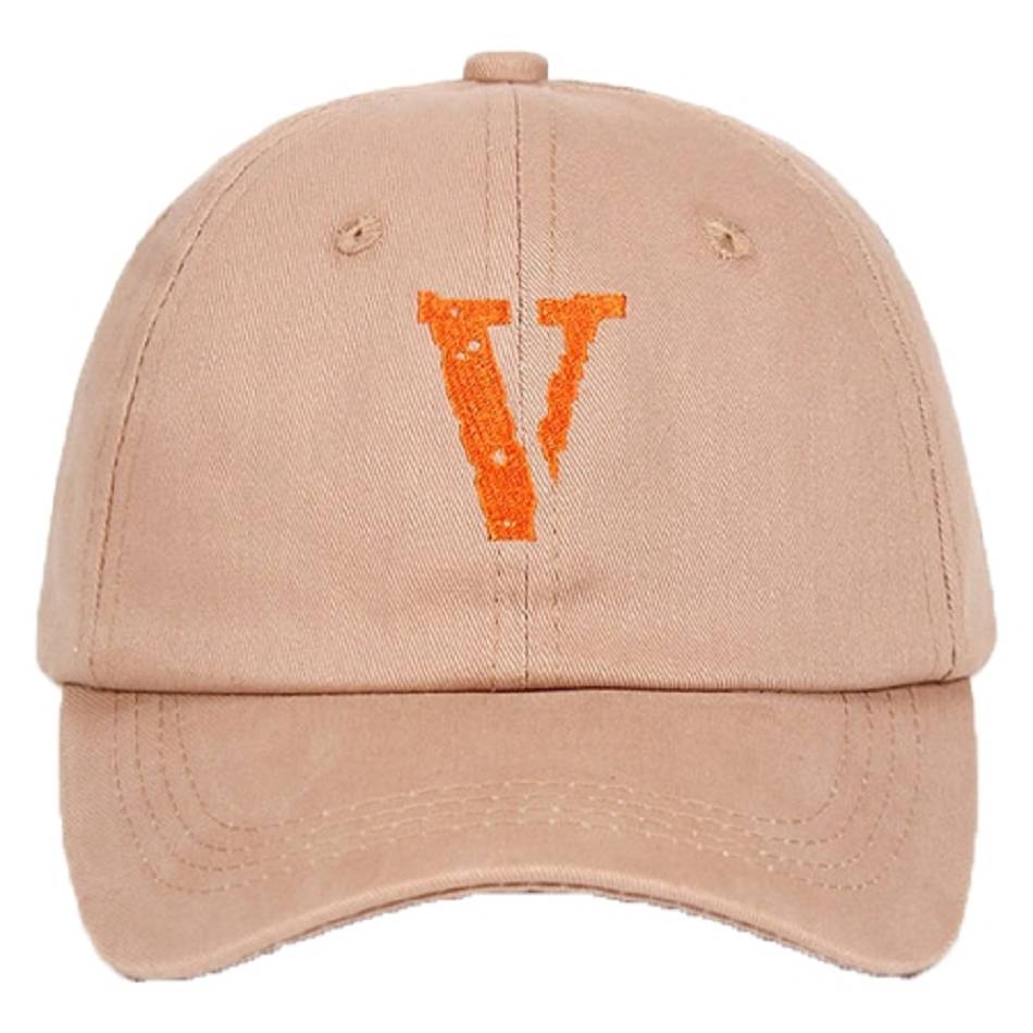 Chapeaux Vlone Embroidery V Baseball Plus Beige Unisex | BLSC-47694971