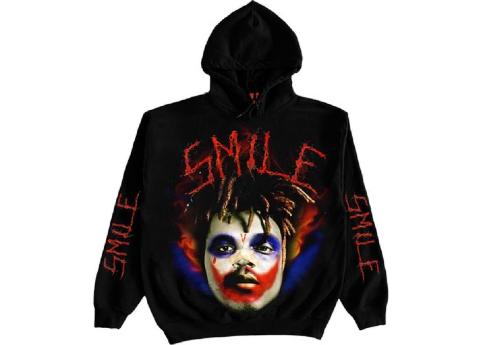 Juicewrld Vlone Joker Hoodie Collaboration rappeurs Noir Unisex | VUVS-67771670