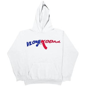 Kodak-Black Vlone HOODIE Collaboration rappeurs Blanche Unisex | ZDLL-08169627