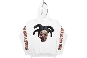 Kodak-Black Vlone Zombie Hoodie Collaboration rappeurs Blanche Unisex | RUXC-26352667