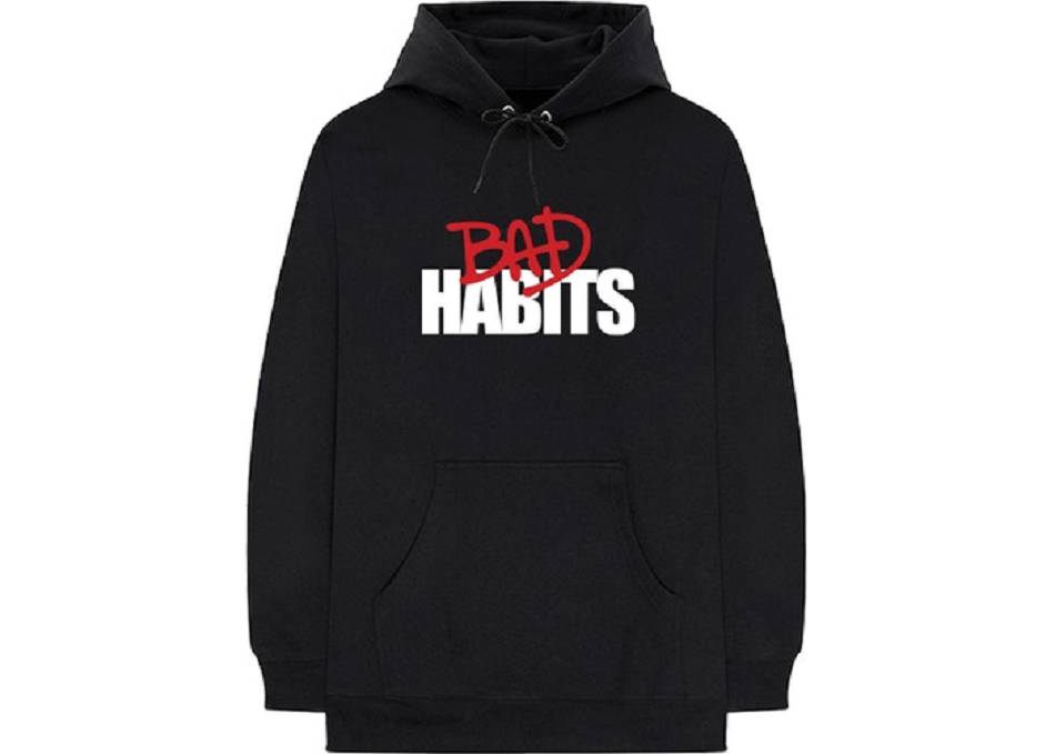 Nav Vlone Drip Bad Habits Hoodie Collaboration rappeurs Noir Unisex | JHKK-32001922