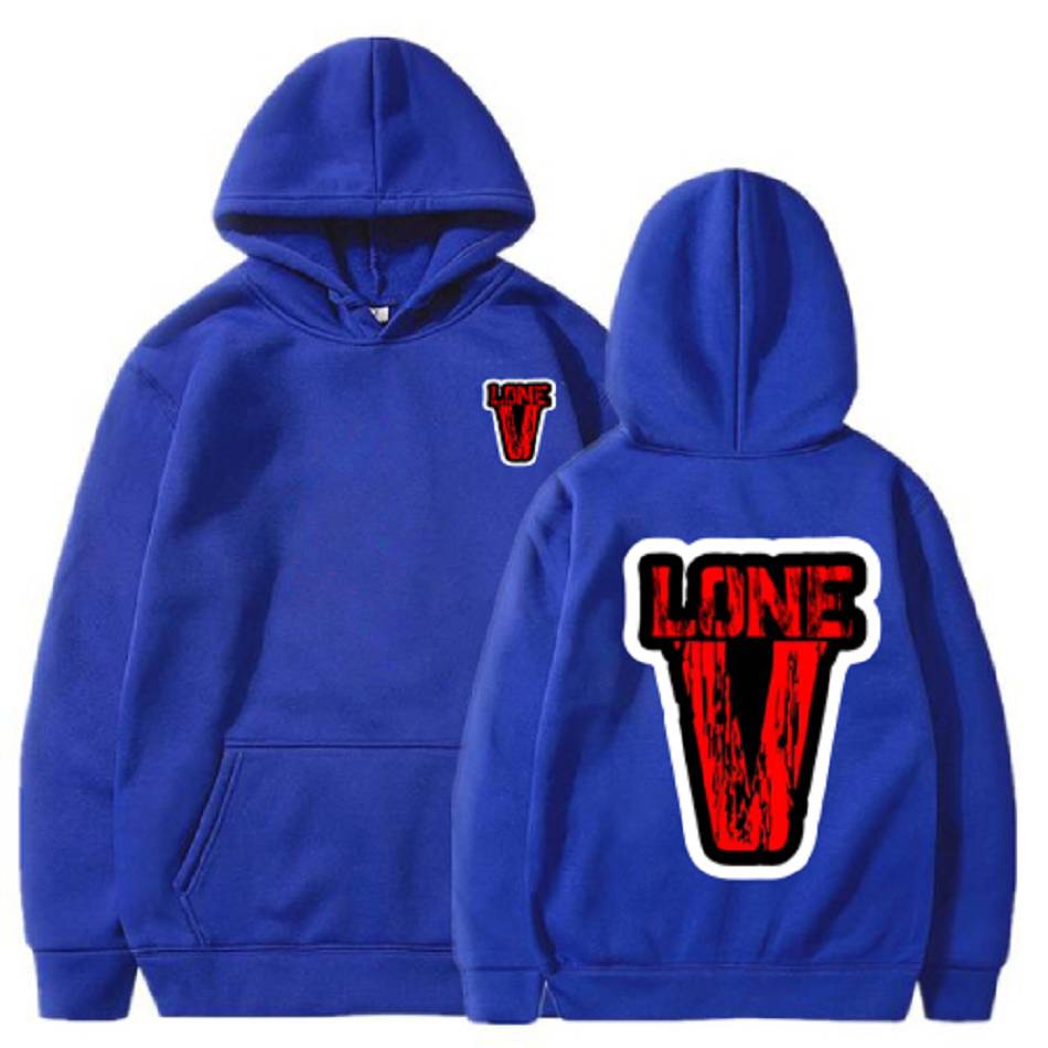 Nav Vlone Drip Hoodie Collaboration rappeurs Bleu Unisex | JVTR-63565720