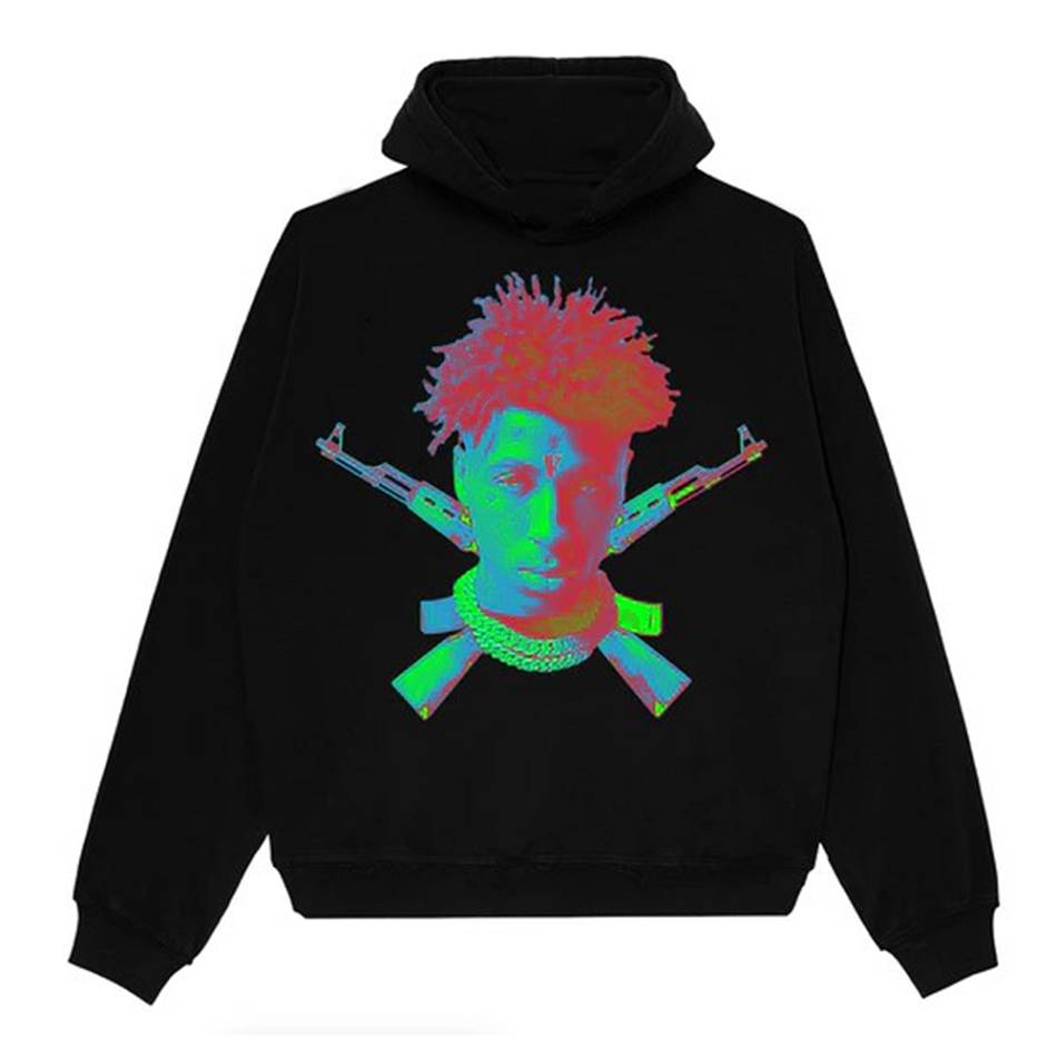 NBA-Youngboy Vlone Sticks Hoodie Collaboration rappeurs Noir Unisex | PMHU-89575424