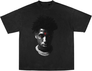 NBA-Youngboy Vlone Reaper Child Tee Collaboration rappeurs Noir Unisex | NQFK-30419418