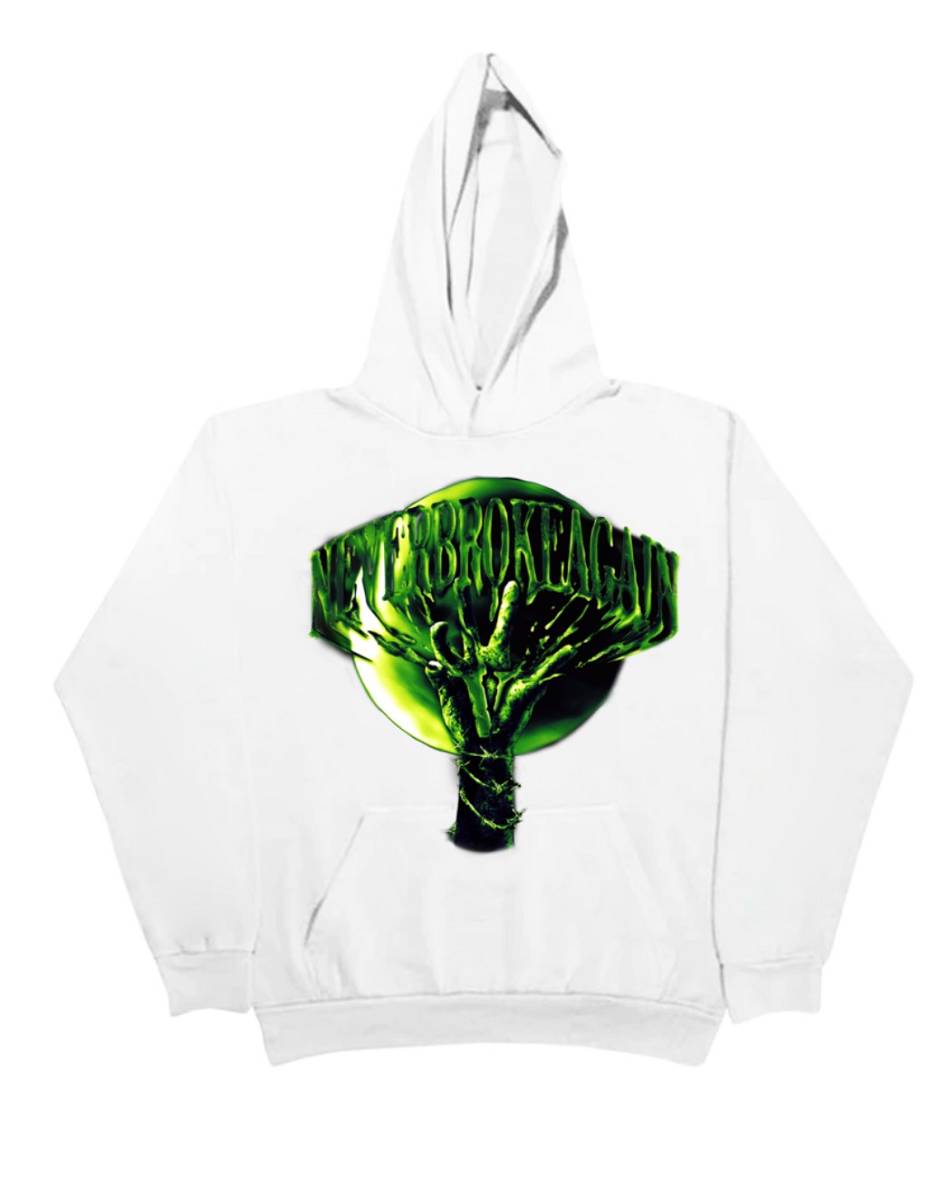 NBA-Youngboy Vlone Neverbrokeagain Slime Hoodie Collaboration rappeurs Blanche Unisex | GALT-04518499