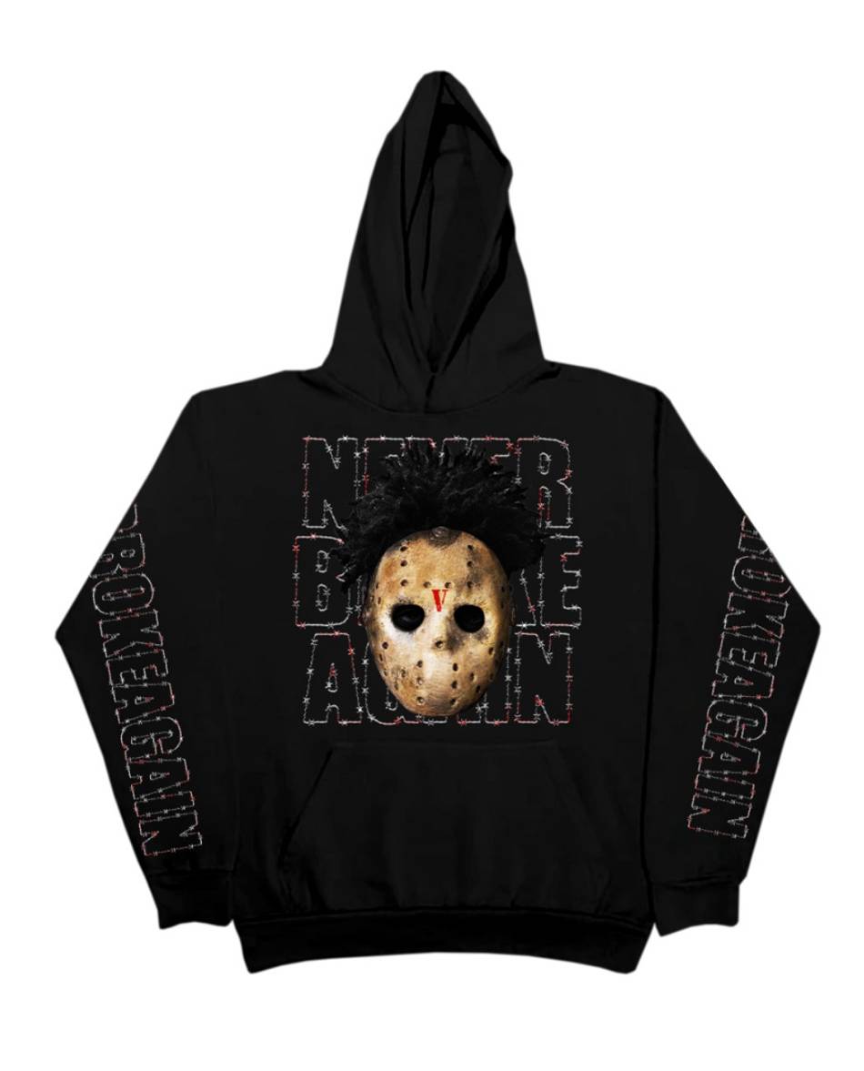 NBA-Youngboy Vlone Neverbrokeagain Hauted Hoodie Collaboration rappeurs Noir Unisex | AOKV-95918249