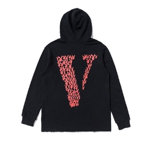 Playboi-Carti Vlone Bunny Face V Hoodie Collaboration rappeurs Noir Unisex | XQUP-74426552