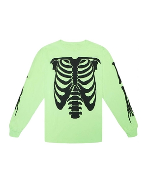 Playboi-Carti Vlone Die Lit Tour Ribcage Longsleeve Collaboration rappeurs Vert Unisex | IQTP-30552047