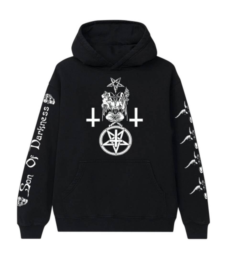 Playboi-Carti Vlone Son Of Darkness Hoodie Collaboration rappeurs Noir Unisex | LUOZ-09111614