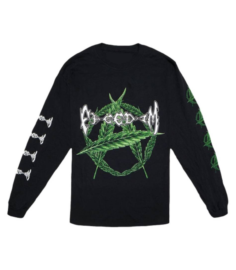 Playboi-Carti Vlone Freedom Longsleeve Collaboration rappeurs Noir Unisex | KWEZ-65118864