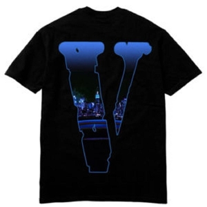 Pop-Smoke Vlone Armed N Dangerous T-shirt Collaboration rappeurs Noir Unisex | OAVR-96611022