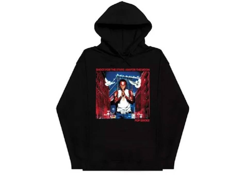 Pop-Smoke Vlone City Streetwear Hoodie Collaboration rappeurs Noir Unisex | NFOI-49092265