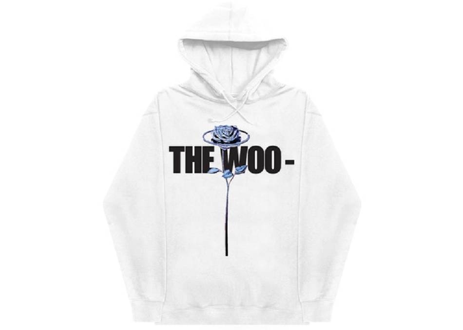 Pop-Smoke Vlone The Woo Hoodie Collaboration rappeurs Blanche Unisex | EHZX-98830341