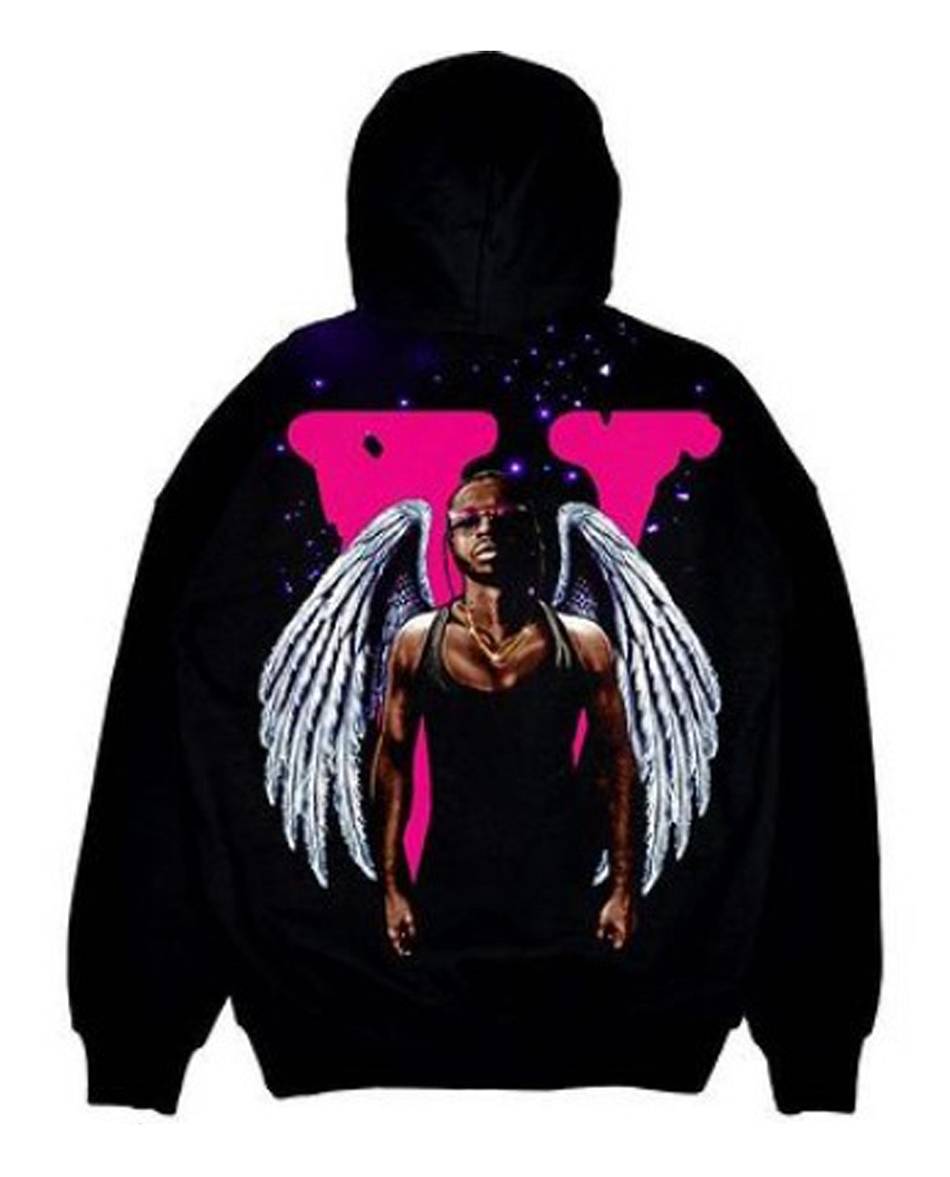 Pop-Smoke Vlone King Of Ny Hoodie Collaboration rappeurs Noir Unisex | AFIY-37606154