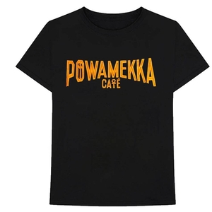 Tupac-Shakur Vlone Powamekka Cafe T-Shirt Collaboration rappeurs Noir Unisex | DFEU-59129301