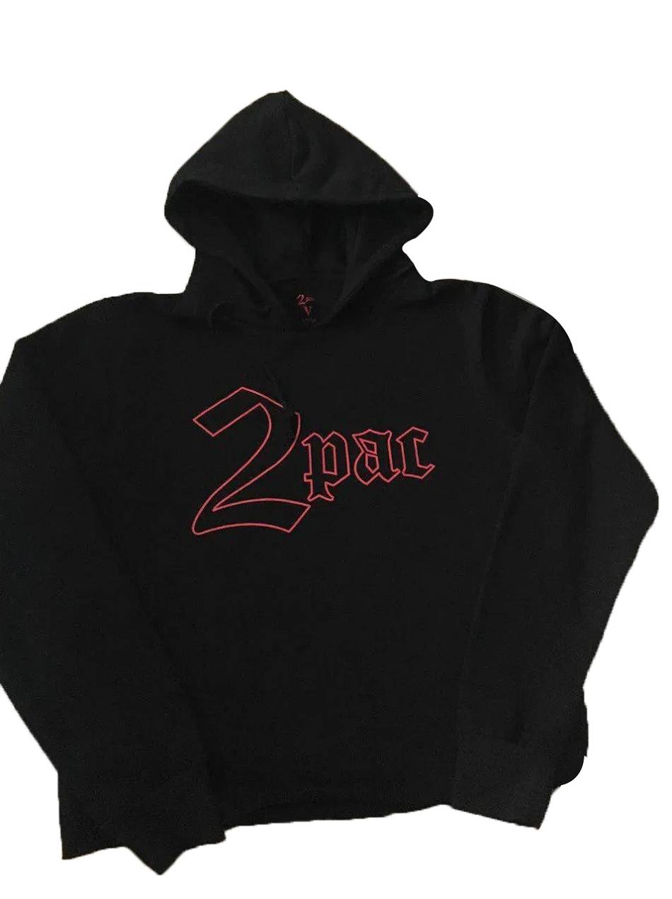 Tupac-Shakur Vlone Vlone 2Pac Hoodie Collaboration rappeurs Noir Unisex | SSPQ-73742779