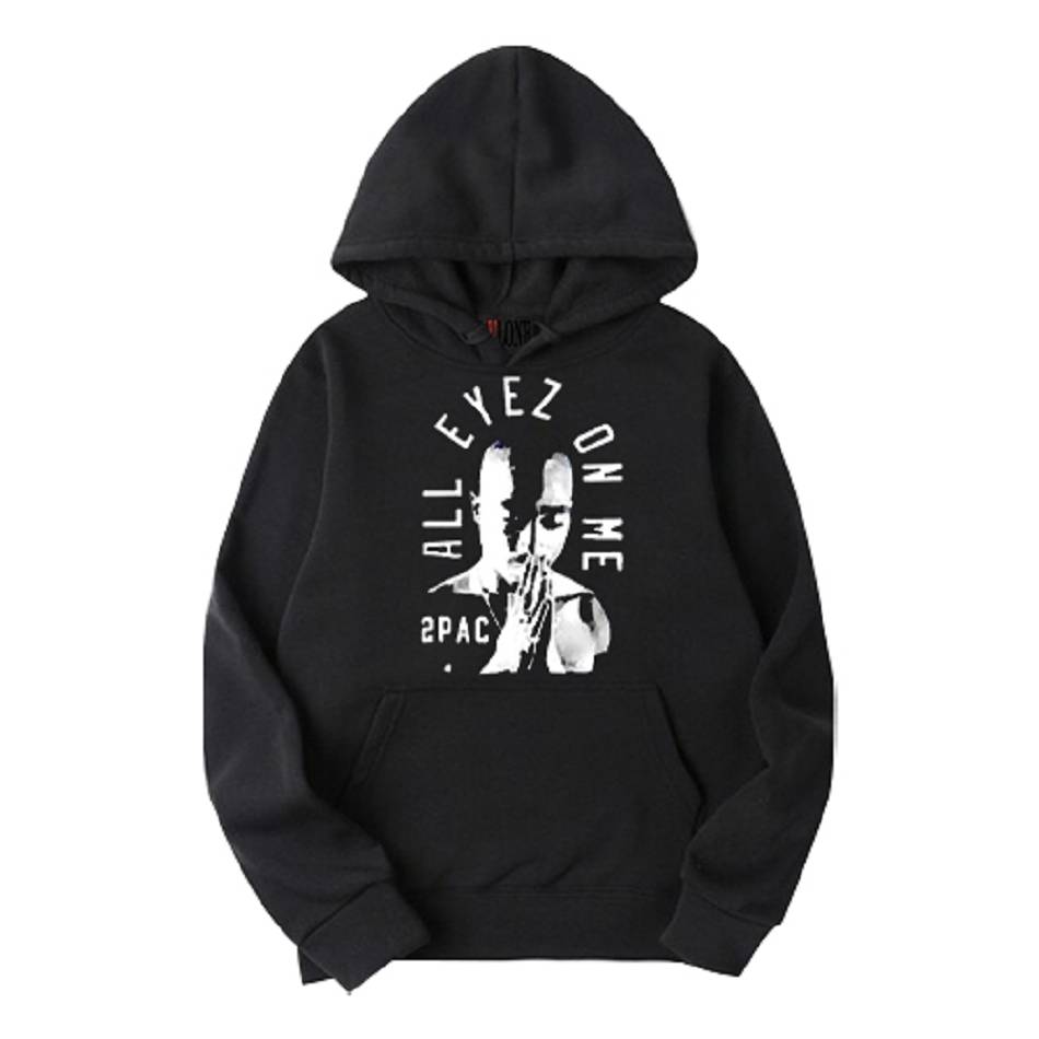 Tupac-Shakur Vlone All Eyes On Me Hoodie Collaboration rappeurs Noir Unisex | NTMB-64512175