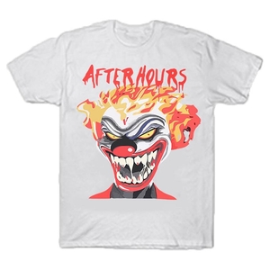 The-Weeknd Vlone After Hours If I OD Clown Tee Collaboration rappeurs Blanche Unisex | VPTX-03329971