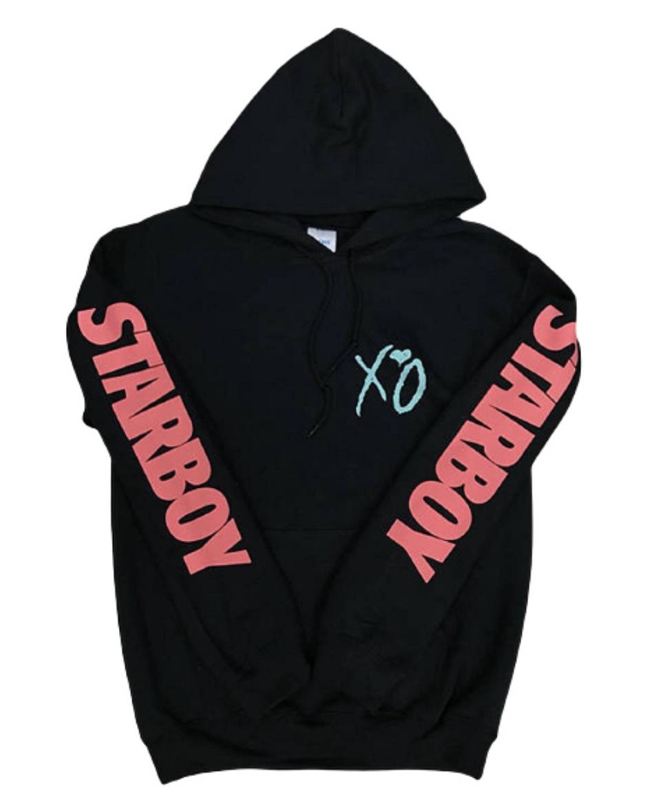 The-Weeknd Vlone XO Hoodie STARBOY Collaboration rappeurs Noir Unisex | HOBN-54111912