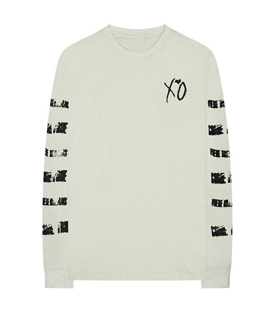 The-Weeknd Vlone XO Visions Long Sleeve Collaboration rappeurs Blanche Unisex | LHGV-65407751