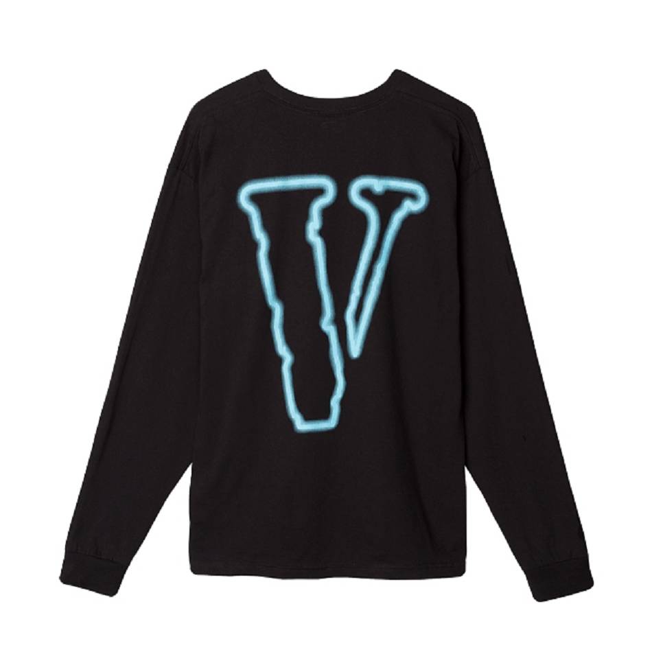 Manche longue Vlone The VACANCY WAY Vente chaude Noir Unisex | GDYZ-44820046