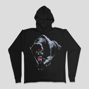 Sweat à Capuche Vlone Panther Vente chaude Noir Unisex | NCPM-60778509