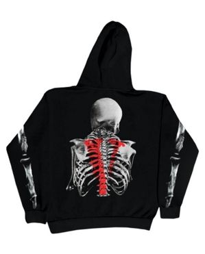 Sweat à Capuche Vlone NeverBrokeAgain Bones Vente chaude Noir Unisex | QDLF-47894893