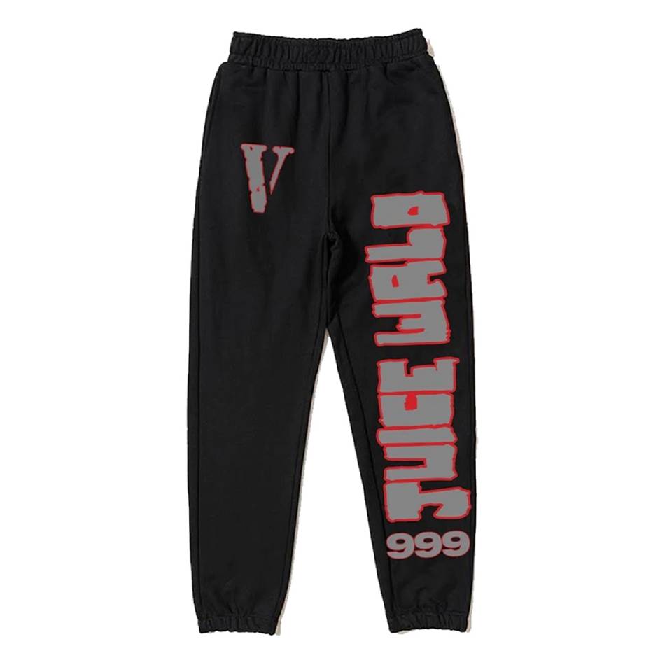 Pantalon Vlone Juice Wrld LLJW Vente chaude Noir Unisex | MIJA-21685208