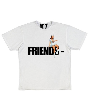 T Shirts Vlone FRIENDS Pin Up Vente chaude Blanche Unisex | PPZG-79747380