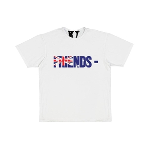 T Shirts Vlone FRIENDS AUS Vente chaude Blanche Unisex | ROSF-04514607