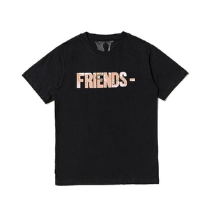 T Shirts Vlone FRIENDS Desert Camo Exclusive Vente chaude Noir Unisex | OFAN-86638619